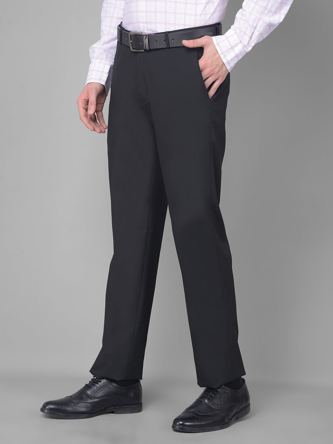 Buy INSPIRE CLOTHING INSPIRATION Men Solid Slim Fit Formal Trouser - Black  Online at Low Prices in India - Paytmmall.com